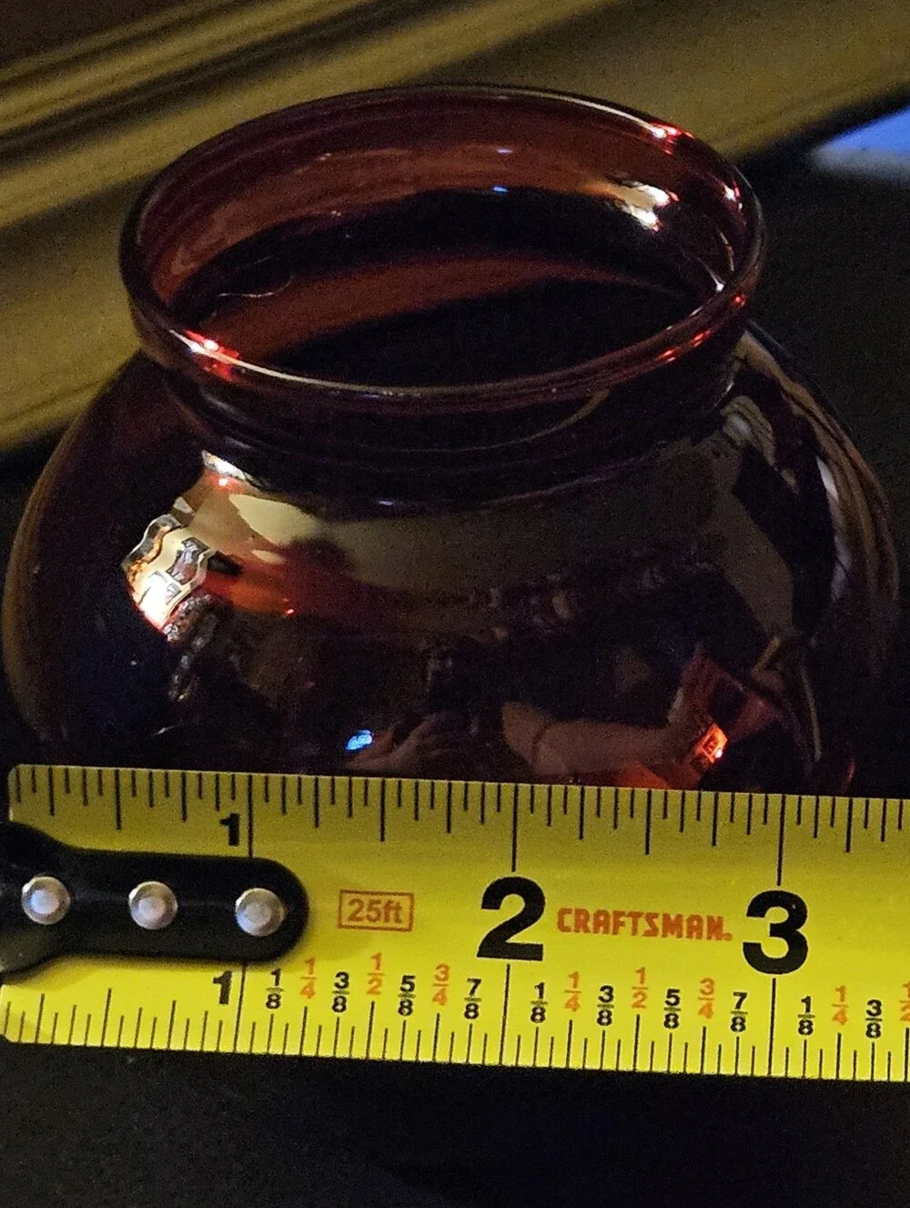 Vtg Anchor Hocking Anchorglass Royal Ruby Ref 4